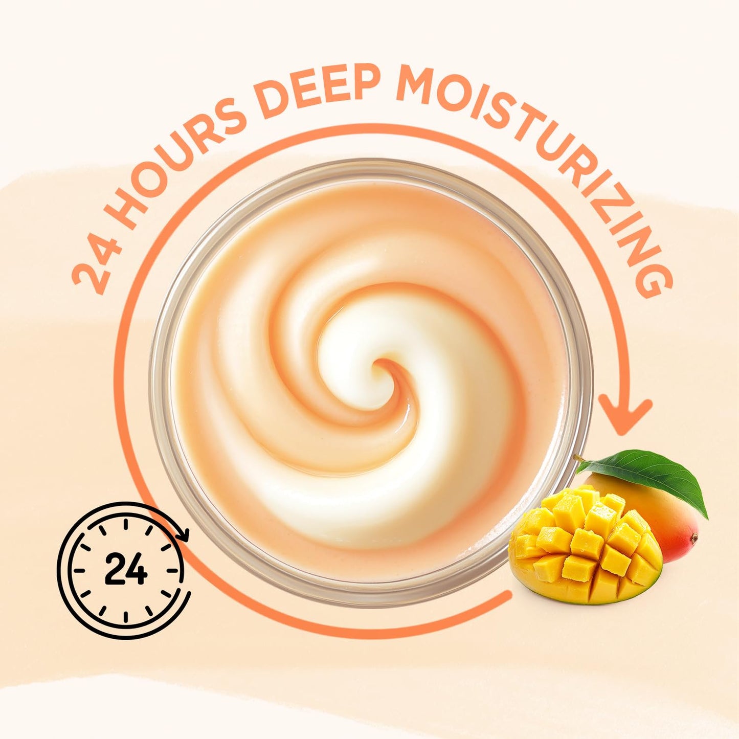 puresoak bath Mango Whipped Body Butter, Whipped Body Butter for Women, Mango Shea Body Moisturizer for Dry Skin, Gentle Hydration with Long Lasting Moisture-3.4 floz+6.8 floz