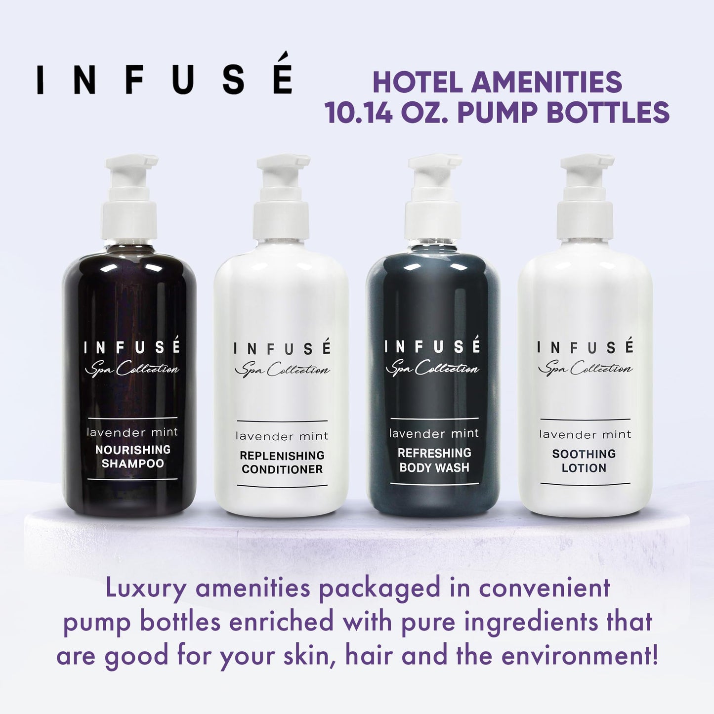 Terra Pure 4-Piece 10.14 oz Shampoo, Conditioner, Hand & Body Wash, Lotion