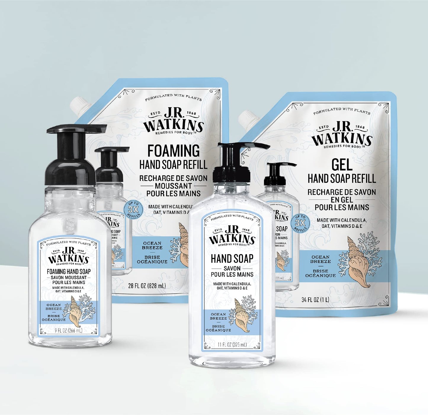 J.R. Watkins Hand Soap Ocean Breeze 11 Ounce