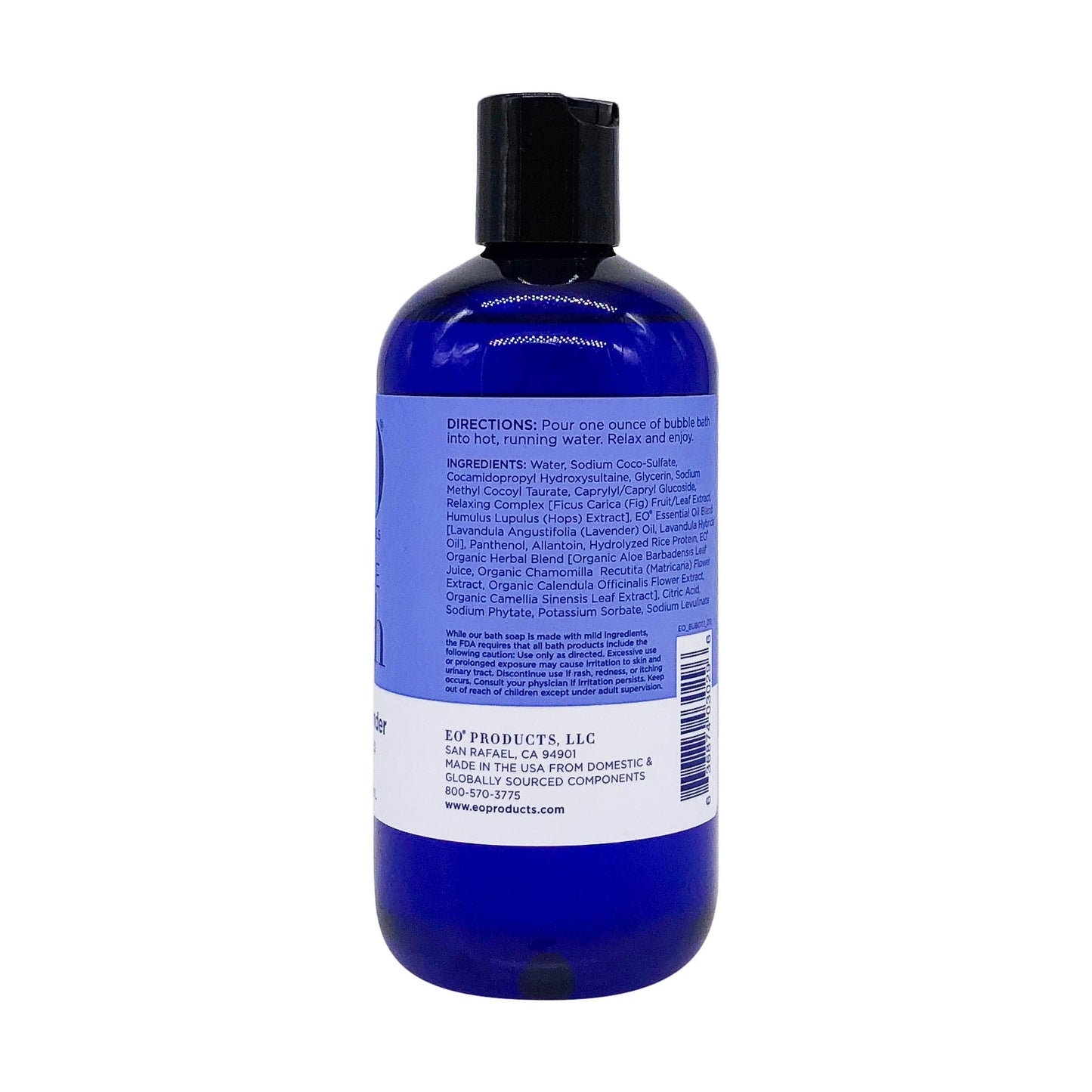 EO, Bubble Bath French Lavender Organic, 12 Fl Oz