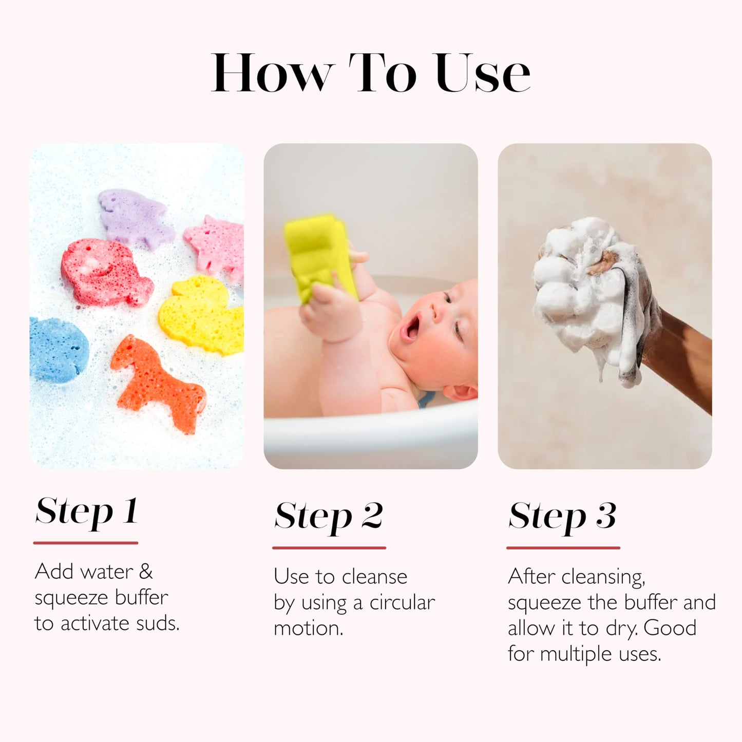 Spongellé Danny Duck Farm Animals Kid's Body Buffer | All Ages | Body Wash Infused Shower Loofah | Newborn Essentials & Baby Essentials | Cruelty-Free, Vegan, Dermatologist-Tested, Made in USA
