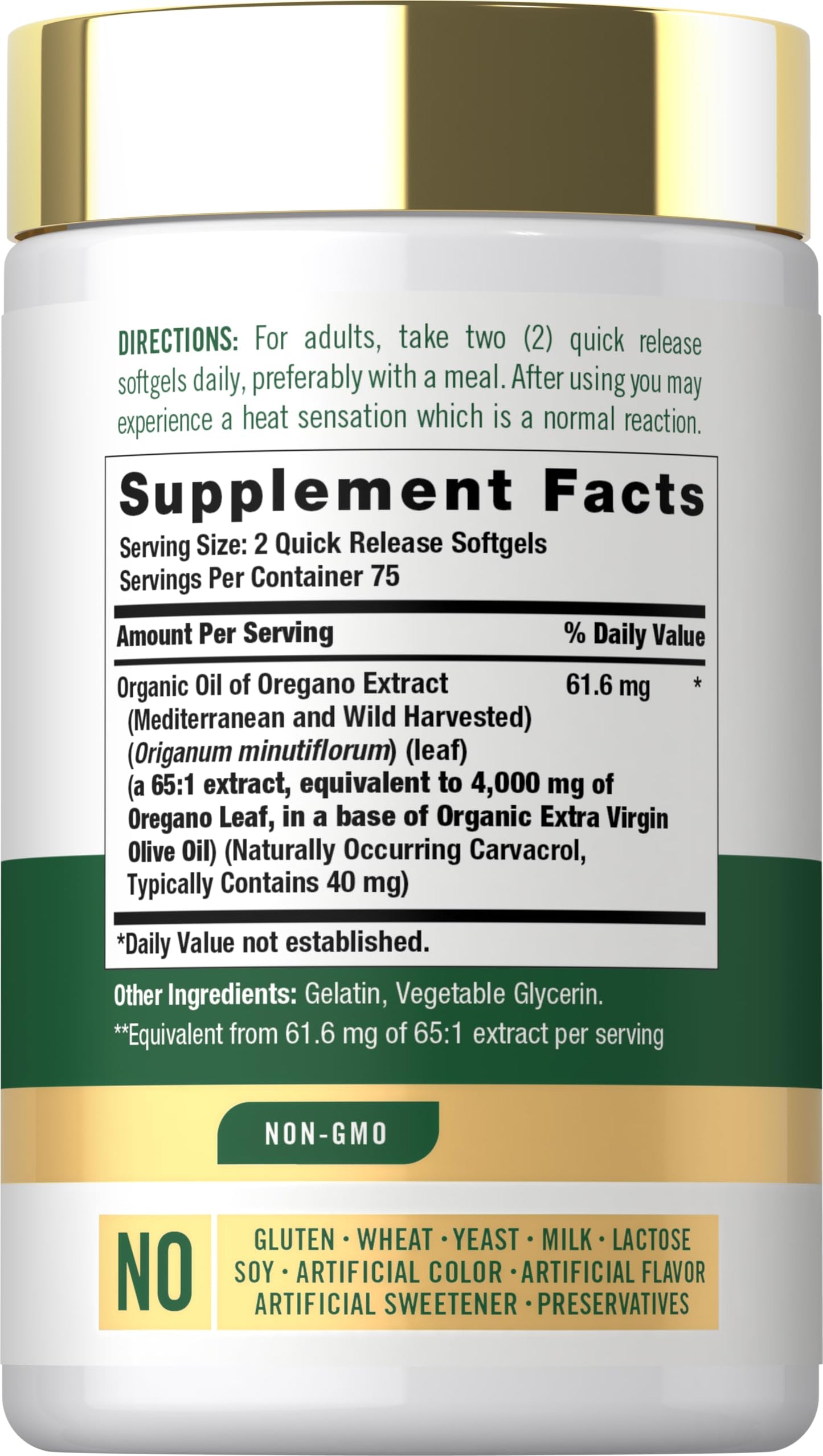 Carlyle Oregano Oil Supplement | 150 Softgel Capsules | Contains Carvacrol