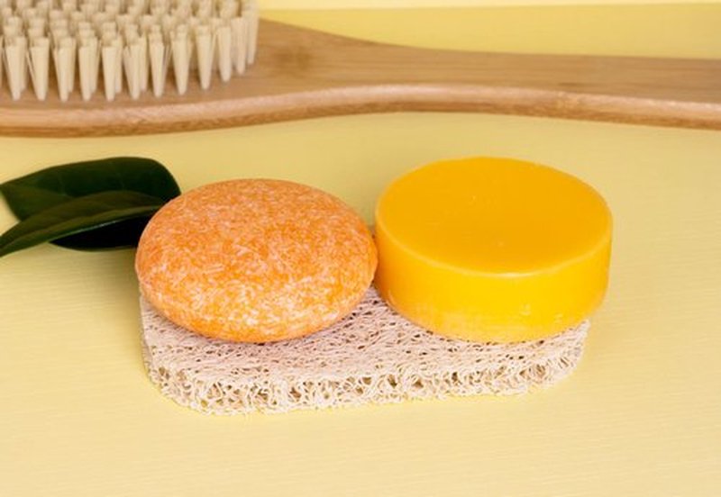 Naturel Maintain Shampoo and Conditioner Bar Set with Grapefruit Oil and Castor Oil for Hair Growth and Shine, Vegan and Cruelty Free, Zero Waste, Made in USA