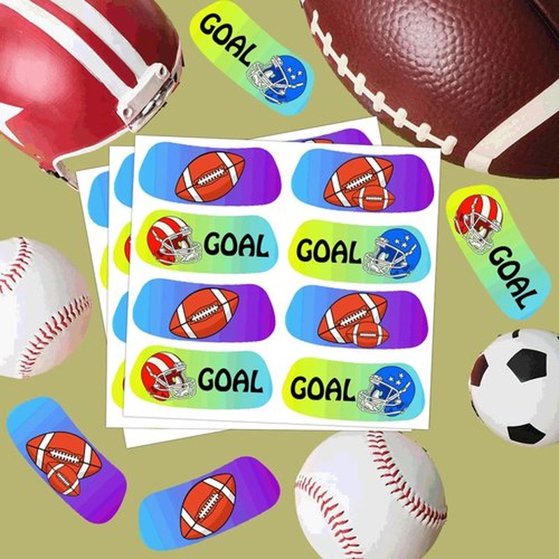 Sports Under Eye Black Strips Stickers 120 pcs Gradient Color Change Eye Strips Baseball Football Softball Lacrosse Fans Eye Black Stickers for Themed Party Game Day Supplies (Muc)