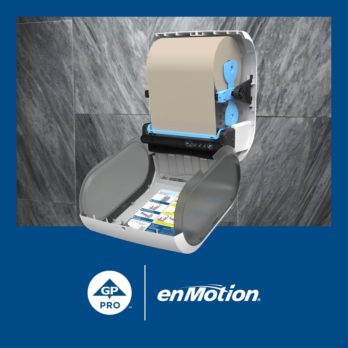 enMotion Georgia‑Pacific (by GP PRO) 10 in 800 Linear Feet Recycled Paper Towel Roll, Brown, 6‑Roll Case Paper Towel Rolls, 89480
