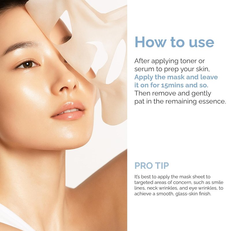 Korean Facial Sheet Mask - Hydrating Paper Mask for Glowing Skin | Moisturizing Skincare