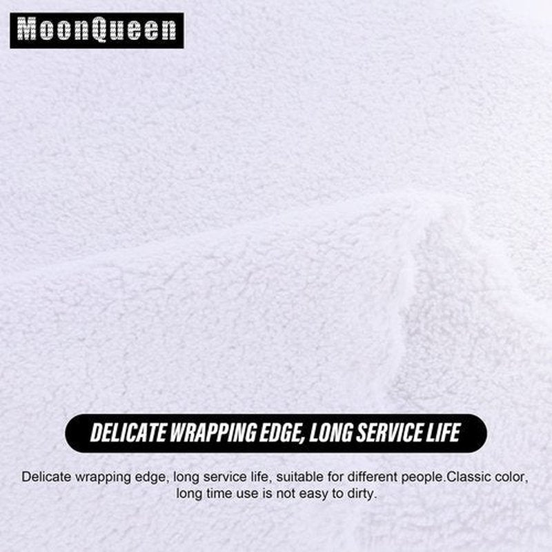 MOONQUEEN Ultra Soft Premium Washcloths Set - 12 x 12 inches - 24 Pack - Quick Drying - Highly Absorbent Coral Velvet Bathroom Wash Clothes - Use as Bath, Spa, Facial, Fingertip Towel (White)