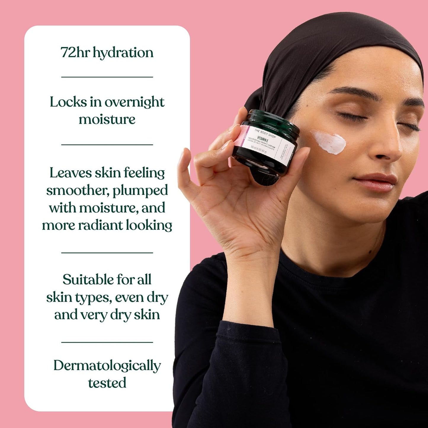 Vitamin E Night Cream - Hydrating Moisturizer for Soft Skin | 1.69 Oz