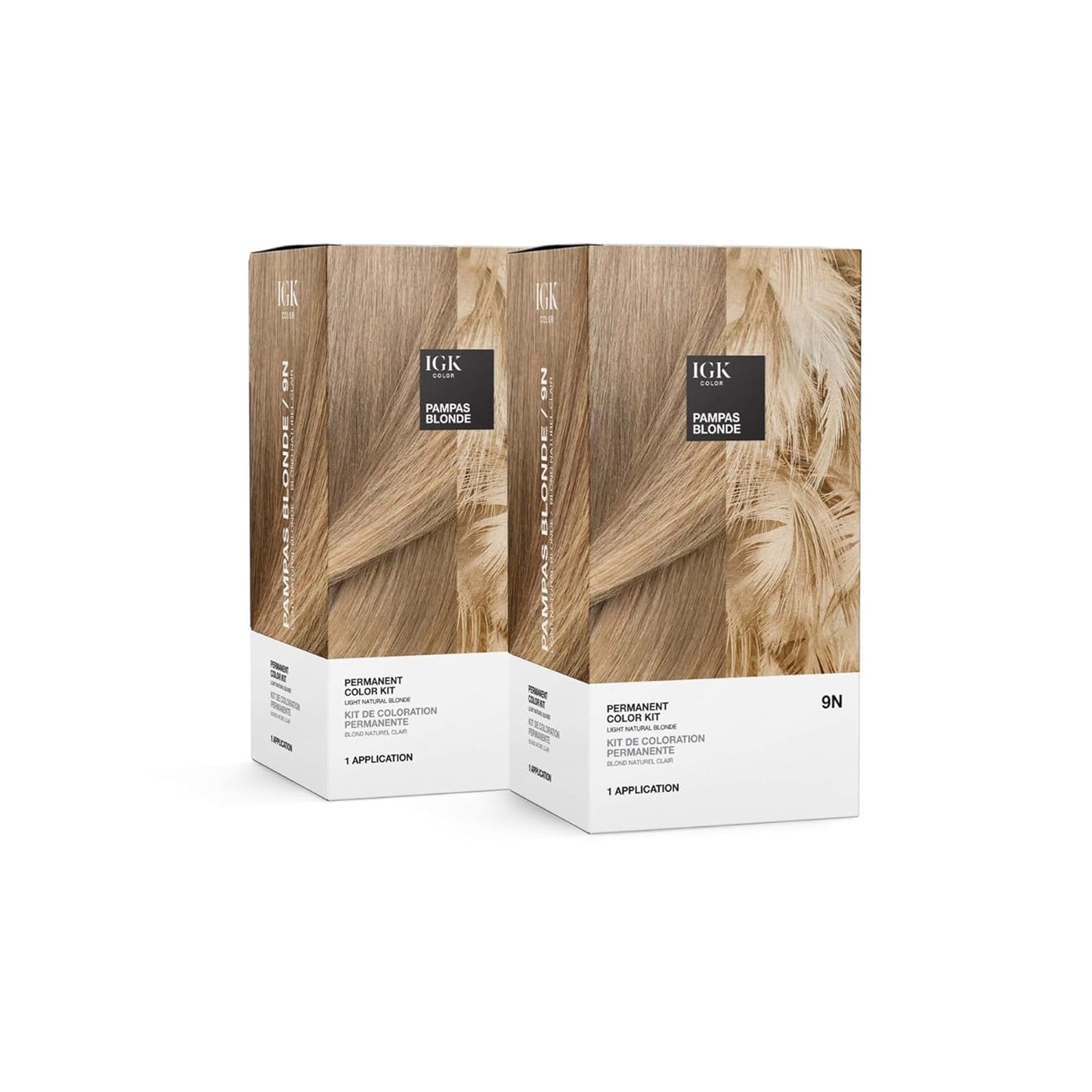 IGK Permanent Hair Dye Color Kit | 7 N Latte - Dark Natural Brown | 100% Gray Color Coverage + Strengthen + Shine | Ammonia Free