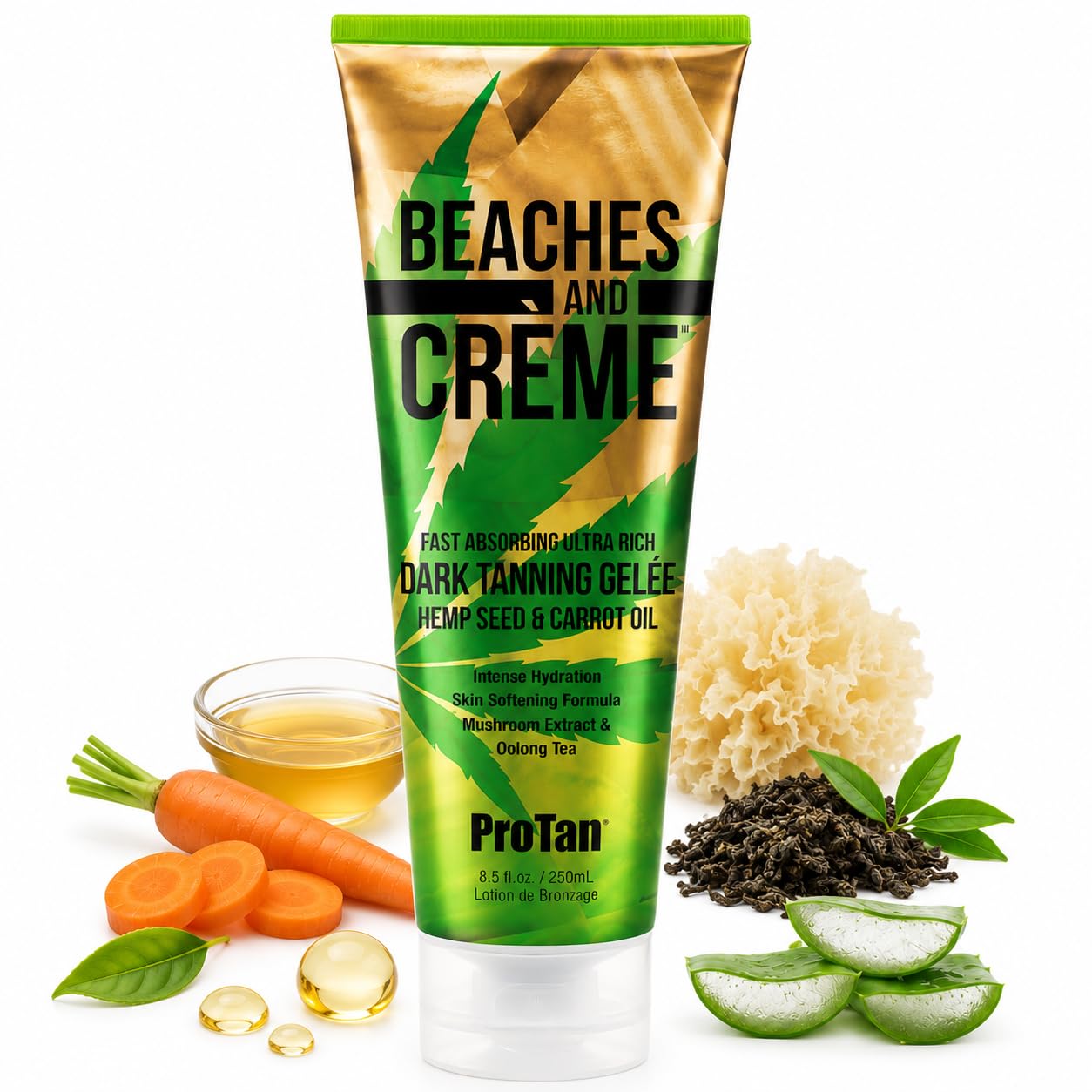 ProTan Dark Tanning Gelee - Hemp Infused Formula for Deep Bronze | 8.5 oz