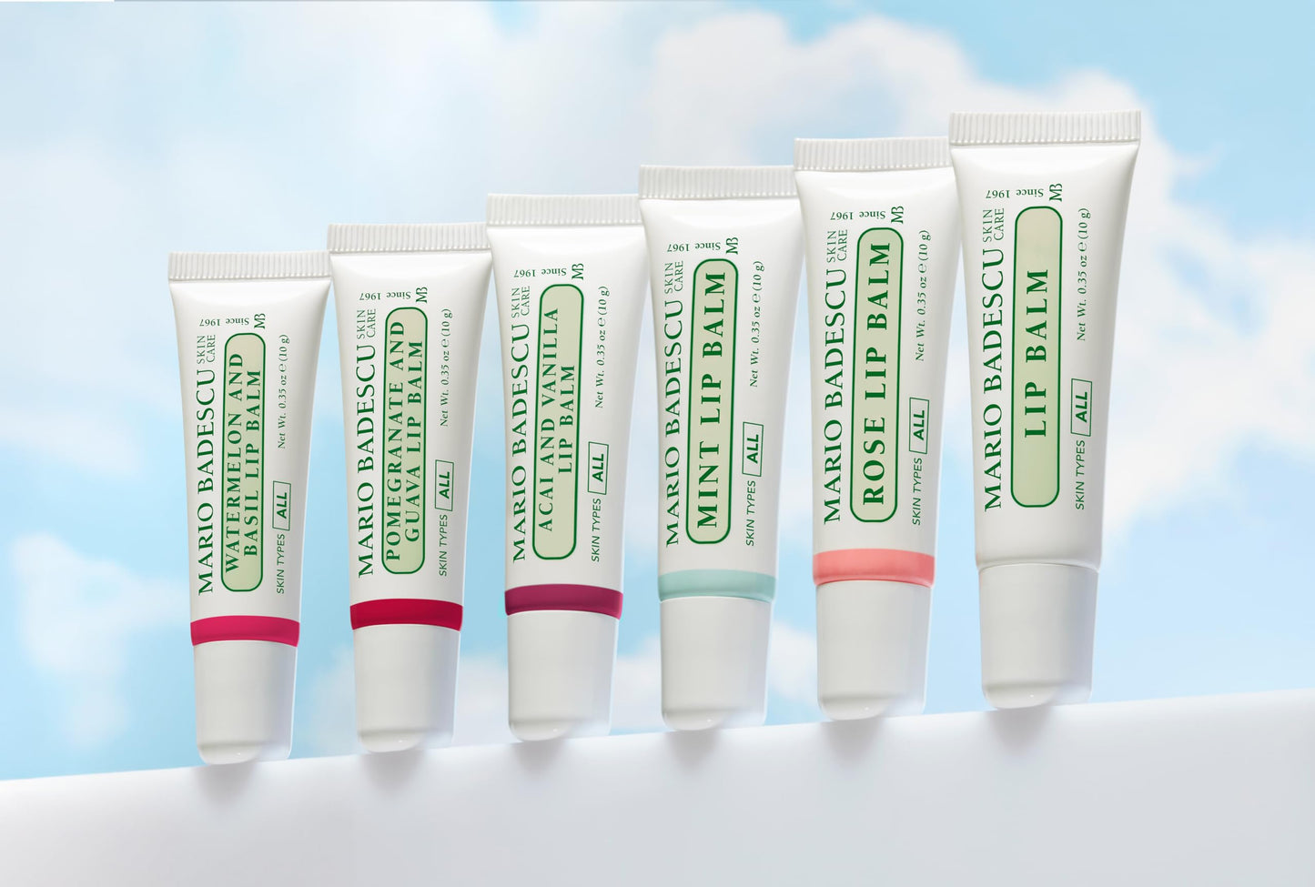 Mario Badescu Moisturizing Pomegranate & Guava Lip Balm for Dry Cracked Lips, Infused with Coconut Oil and Shea Butter, Ultra-Nourishing Lip Care Moisturizer for Soft, Smooth and Supple Lips, 0.35 Oz