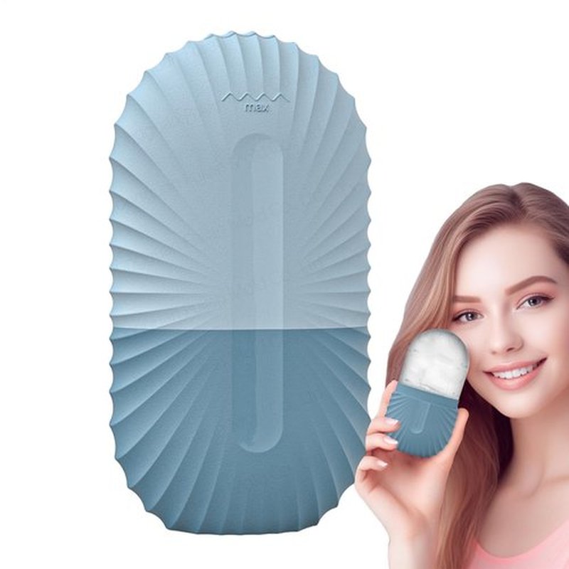 Ice Roller - Anti Puffiness Reusable Ice Roller Skin Care Tool | Convenient Silicone Ice Face Roller | Ice Facial Roller for Face Beauty, Men, and Women(Multicolor)