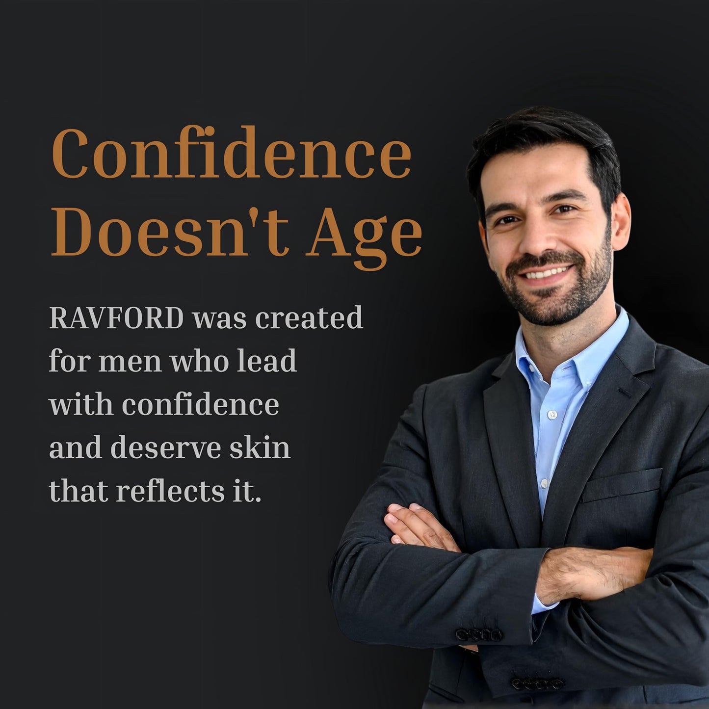 RAVFORD Men’s Face Moisturizer – Matte Finish, Fast-Absorbing, Non-Greasy Hydrating Cream for Dry & Aging Skin with Hyaluronic Acid, Vitamin C, Niacinamide & Aloe Vera – Unscented, Made in USA, 2 oz