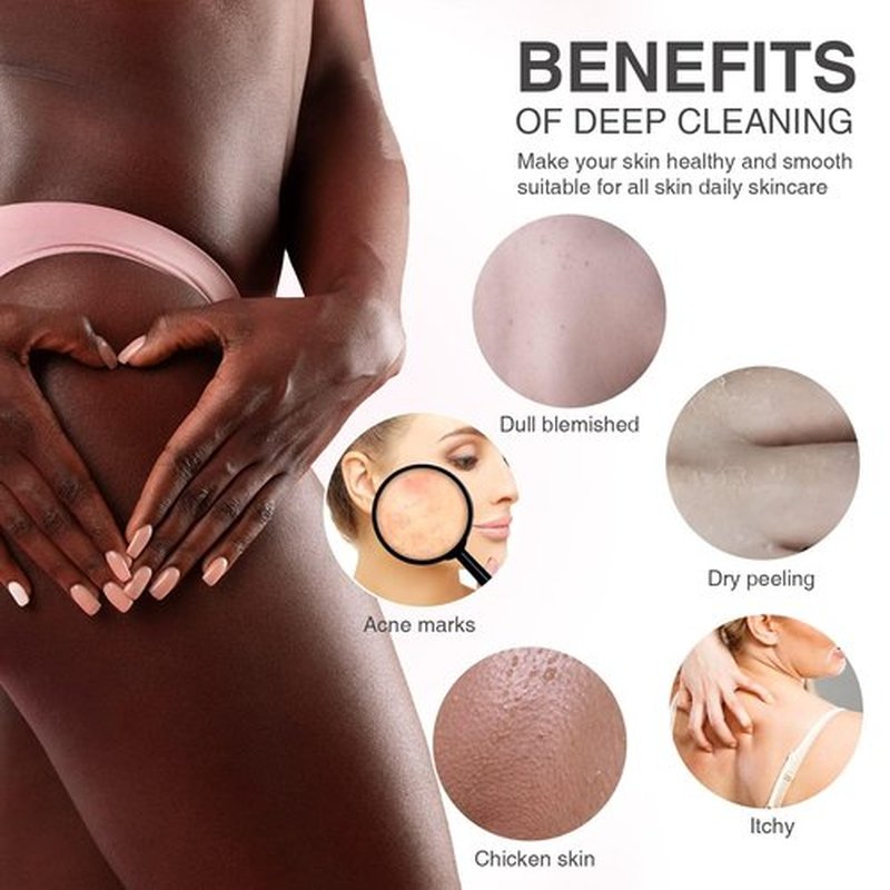African Net Sponge African Net Long Net Bath Sponge Exfoliating Shower Body Scrubber Back Scrubber Skin Smoother,Great for Daily Use (White)