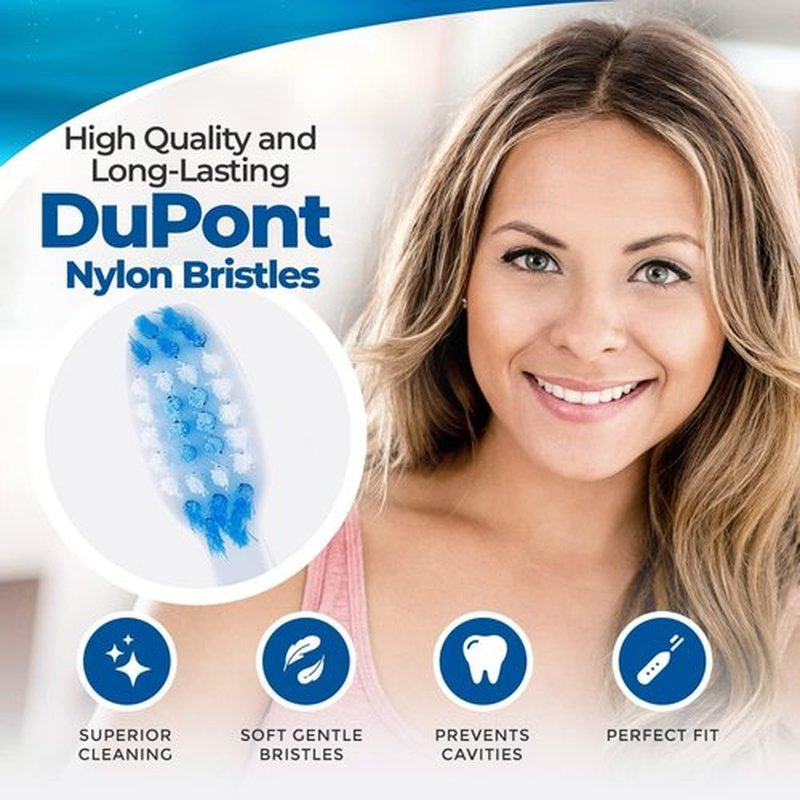 Pop Sonic Electric Toothbrush (Black + 6 Brush Heads) - Travel Toothbrushes w/AAA Battery | Kids Electric Toothbrushes with 2 Speed & 15,000-30,000 Strokes/Minute, Dupont Nylon Bristles