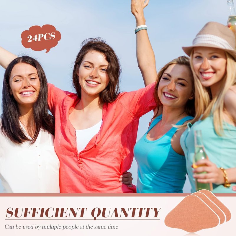 Sun Protection Nose Patch - 24 Set UV Protection Covers for Men & Women | Outdoor Sports, Beige