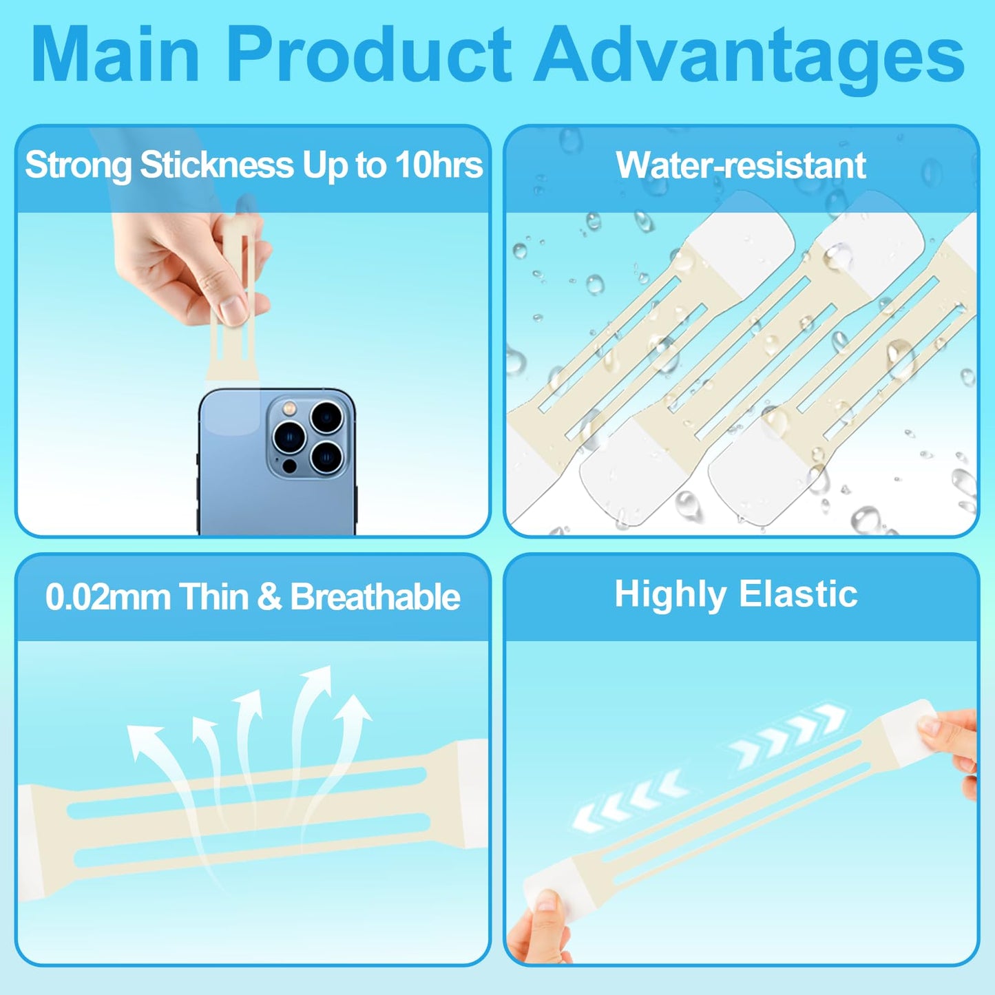 Netlkjonk 60 PCS+4 Strips,Neck Lift Tape,Neck and Lifting