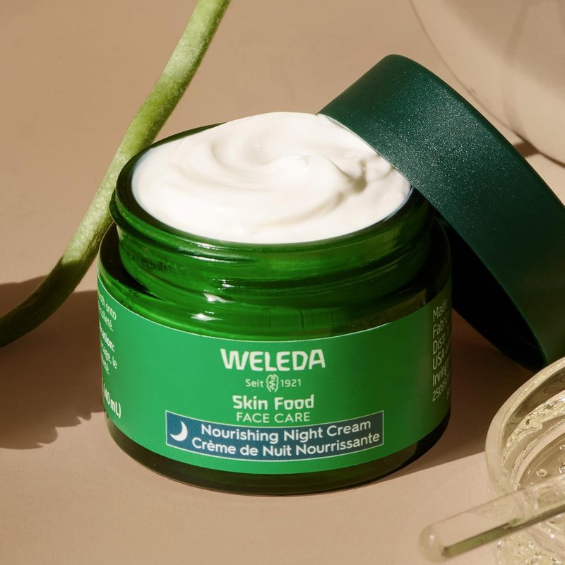 Weleda Skin Food Night Cream - Nourishing Plant-Based Moisturizer with Sacha Inchi Oil & Cica | 1.3 Fl Oz