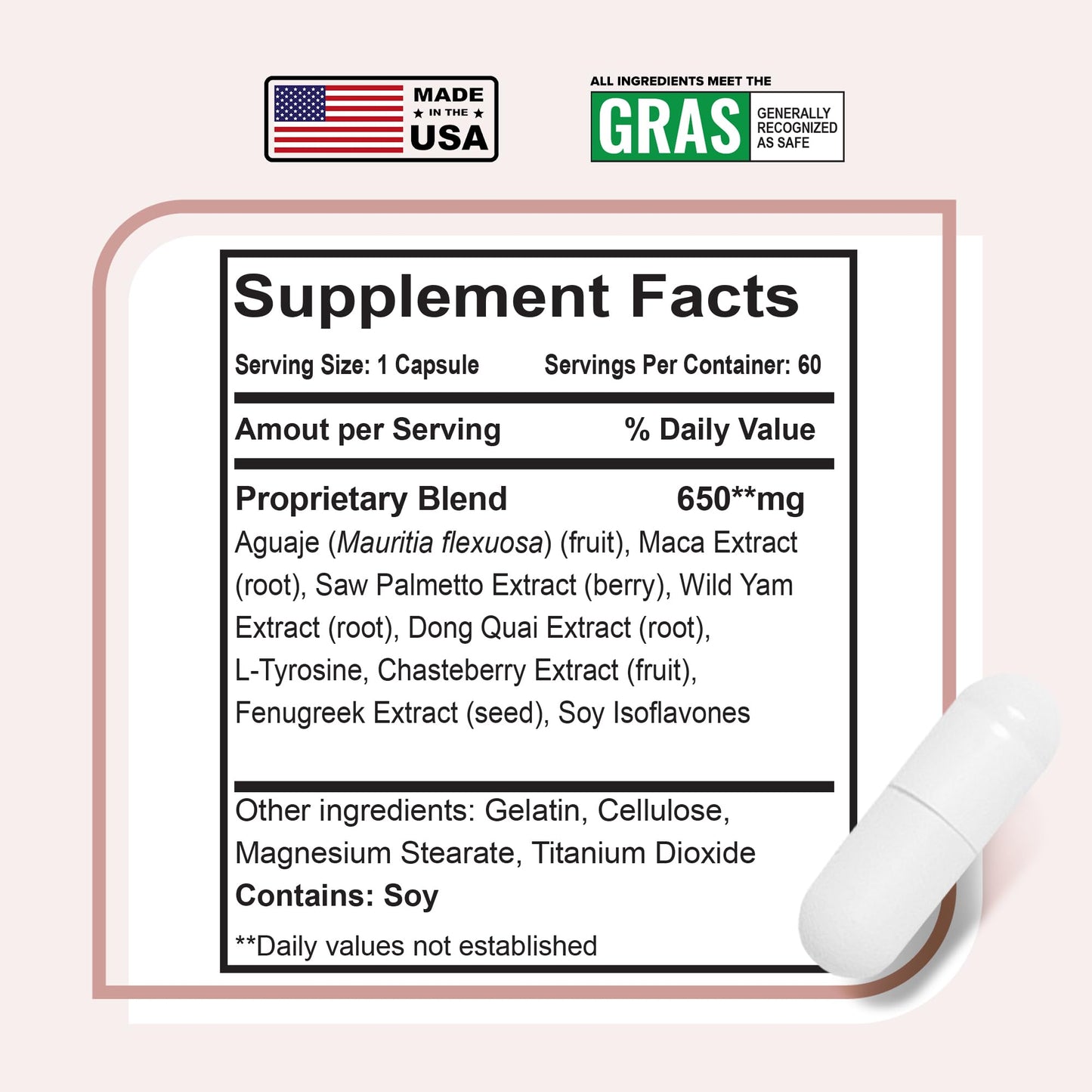 IsoSensuals Curve Butt Enhancement Pills - Bum Bum Booty Pills for Bigger Butt. 60 Easy to Swallow Capsules