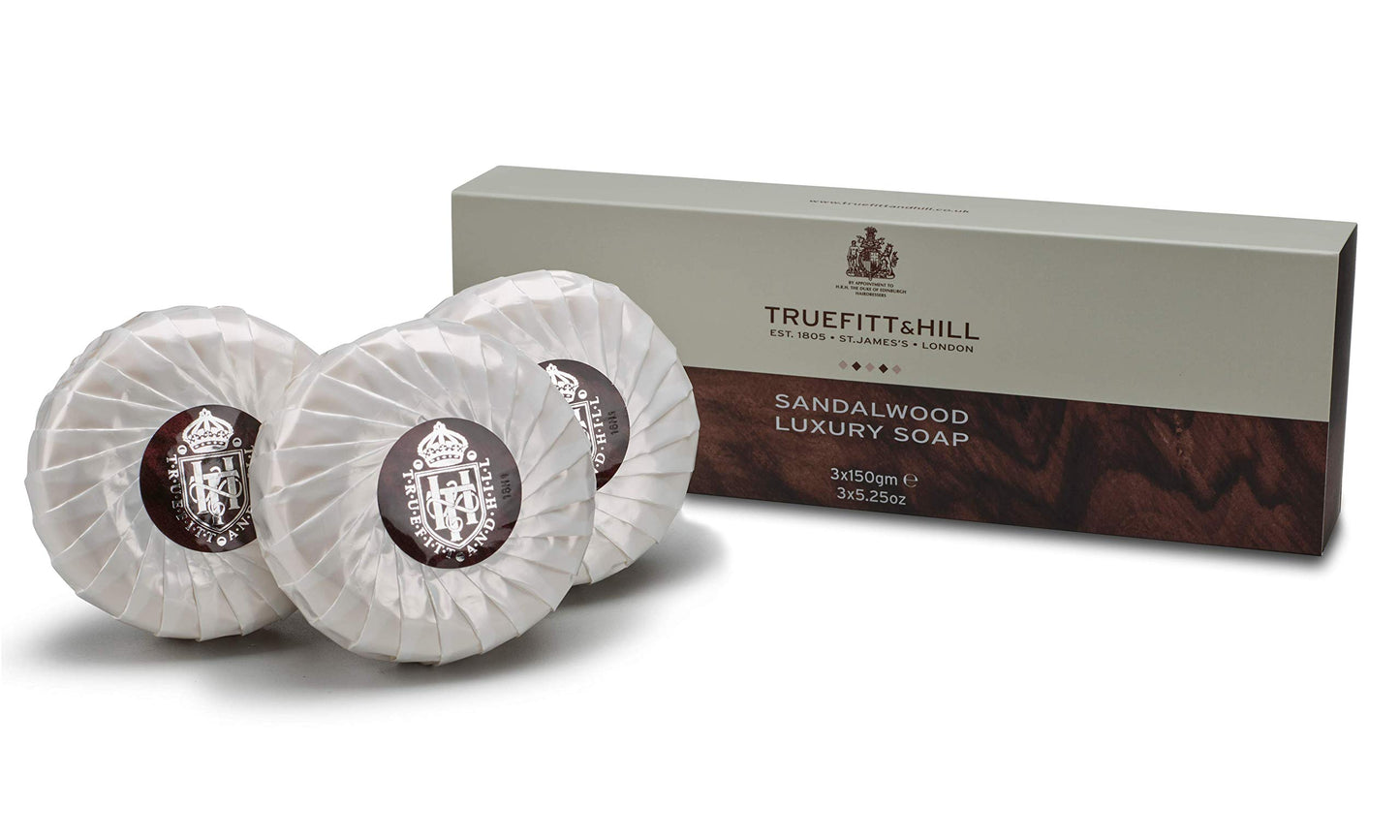 Truefitt & Hill Sandalwood Luxury Soap (Triple) 3x150g/5.25oz