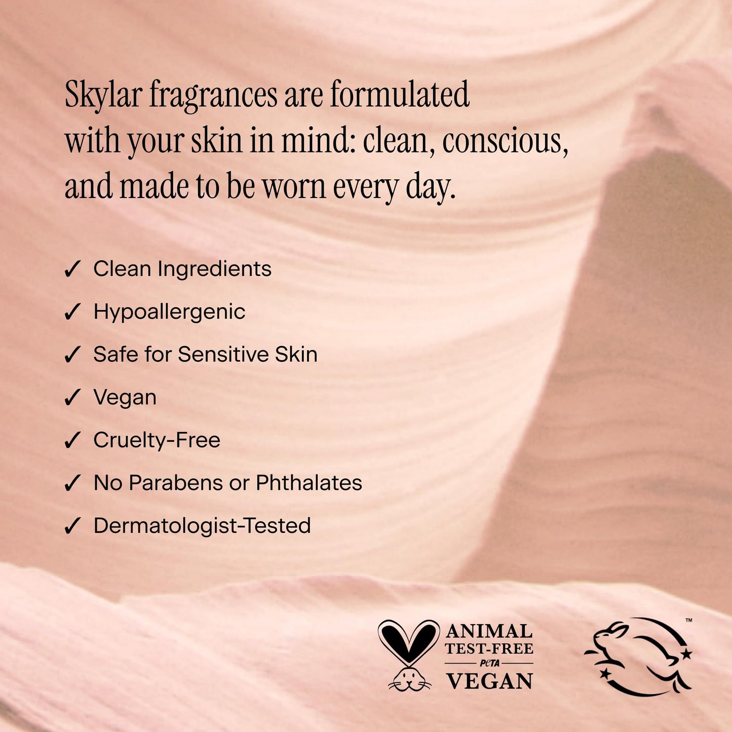 Skylar Eau de Parfum - Hypoallergenic & Clean Perfume for Women & Men, Vegan & Safe for Sensitive Skin - Notes of Grapefruit, Pink Salt & Cedar