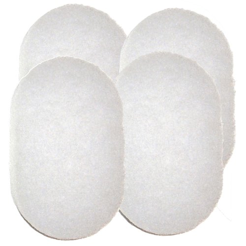 HartFelt Bath Sponges for Shower | Oval Body Wash Scrubber for Exfoliating Skin | Clean and Refresh Body, Back & Arms | Chemical-Free Body Sponge | Made in USA - Pack of 4
