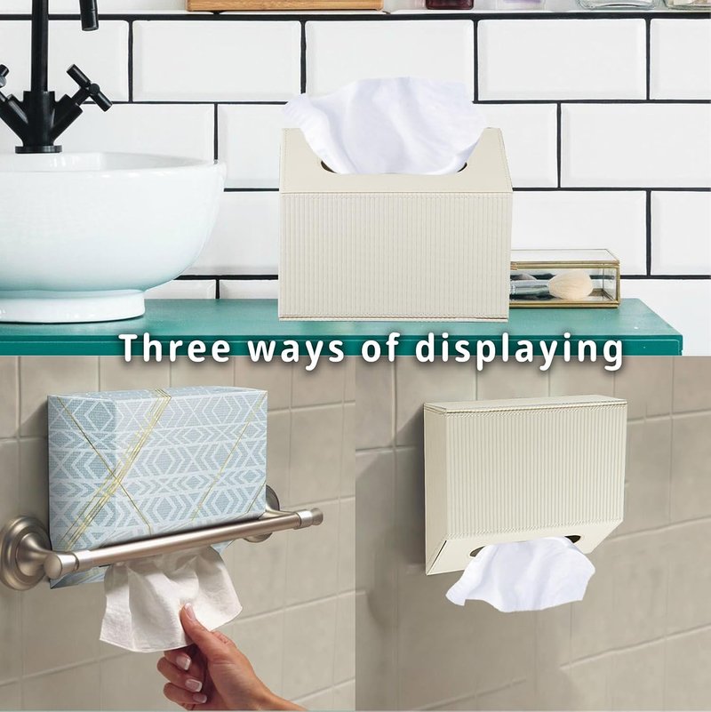 Hand Towel Holder - PU Leather Case for Kleenex Disposable Towels | Stylish & Durable Design
