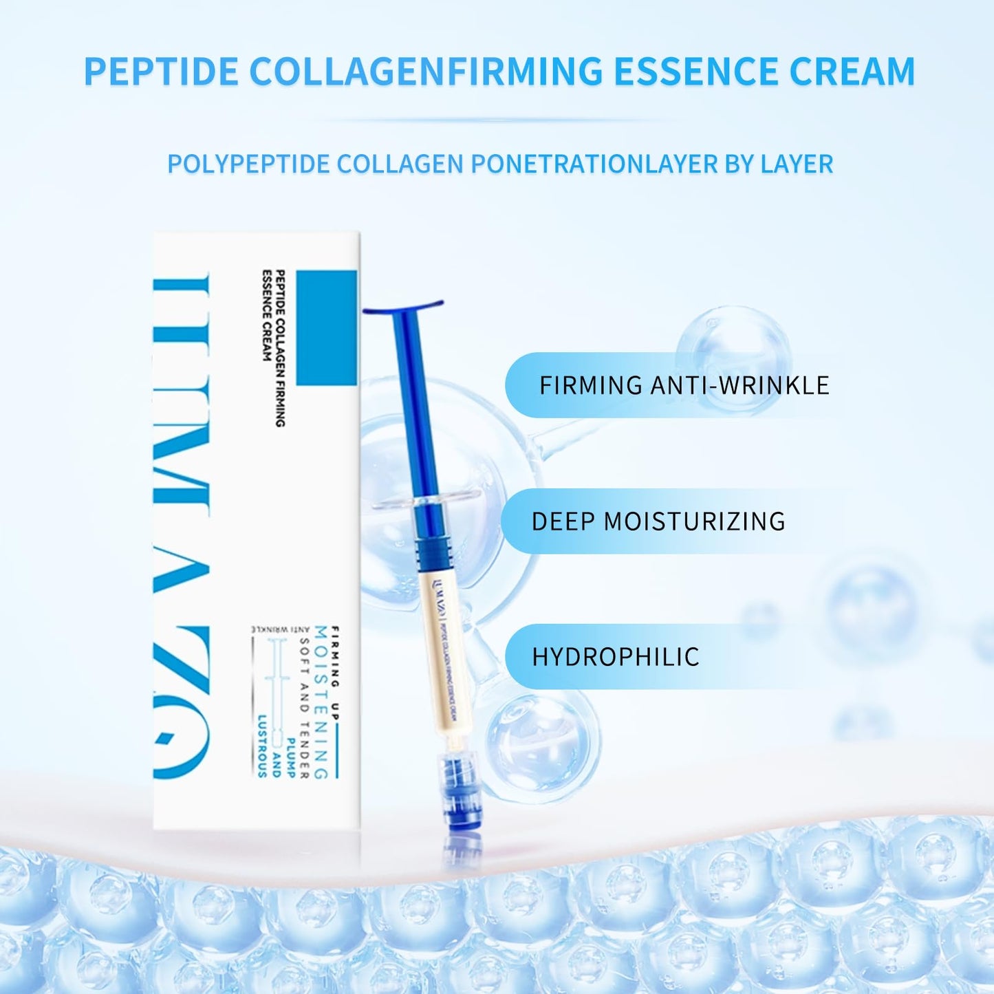 Lumazo Polypeptide Collagen, Lumazo Polypeptide Collagen Elastic Essence Cream, Micro Molecular Collagens Anti Wrinkle Lotion (2)