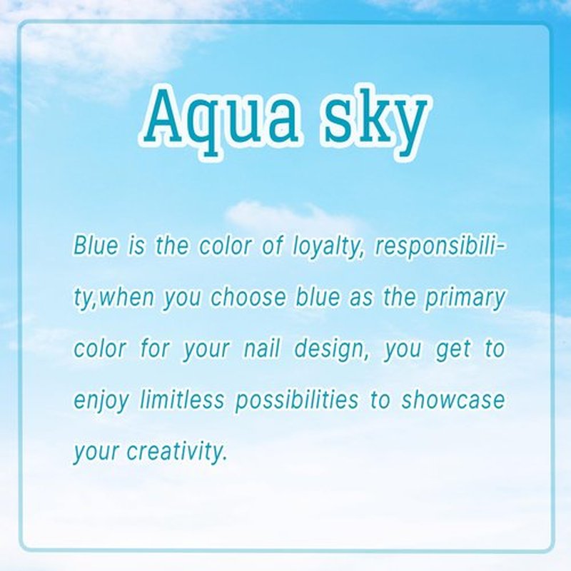 GelMala Gel Nail Strips Semi Cured Solid Color Blue Gel Nail Stickers, Long Lasting, Easy to Apply & Remove -Gel Nail Strips for Nails Manicure Nail Wraps，Easy for begginners (Aqua Sky)