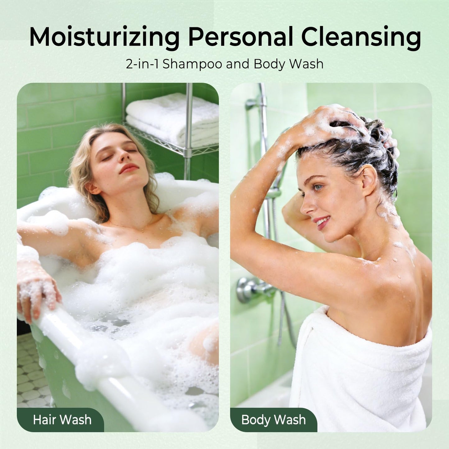 Travel Size 2-in-1 Shampoo and Body Wash Bulk, Individually Wrapped Trial Mini Shampoo and Shower Gel, Small Men Women Cleansing Toiletries Amenities for Hotel/ Vacation/ Homeless 1 oz (Pack of 10)
