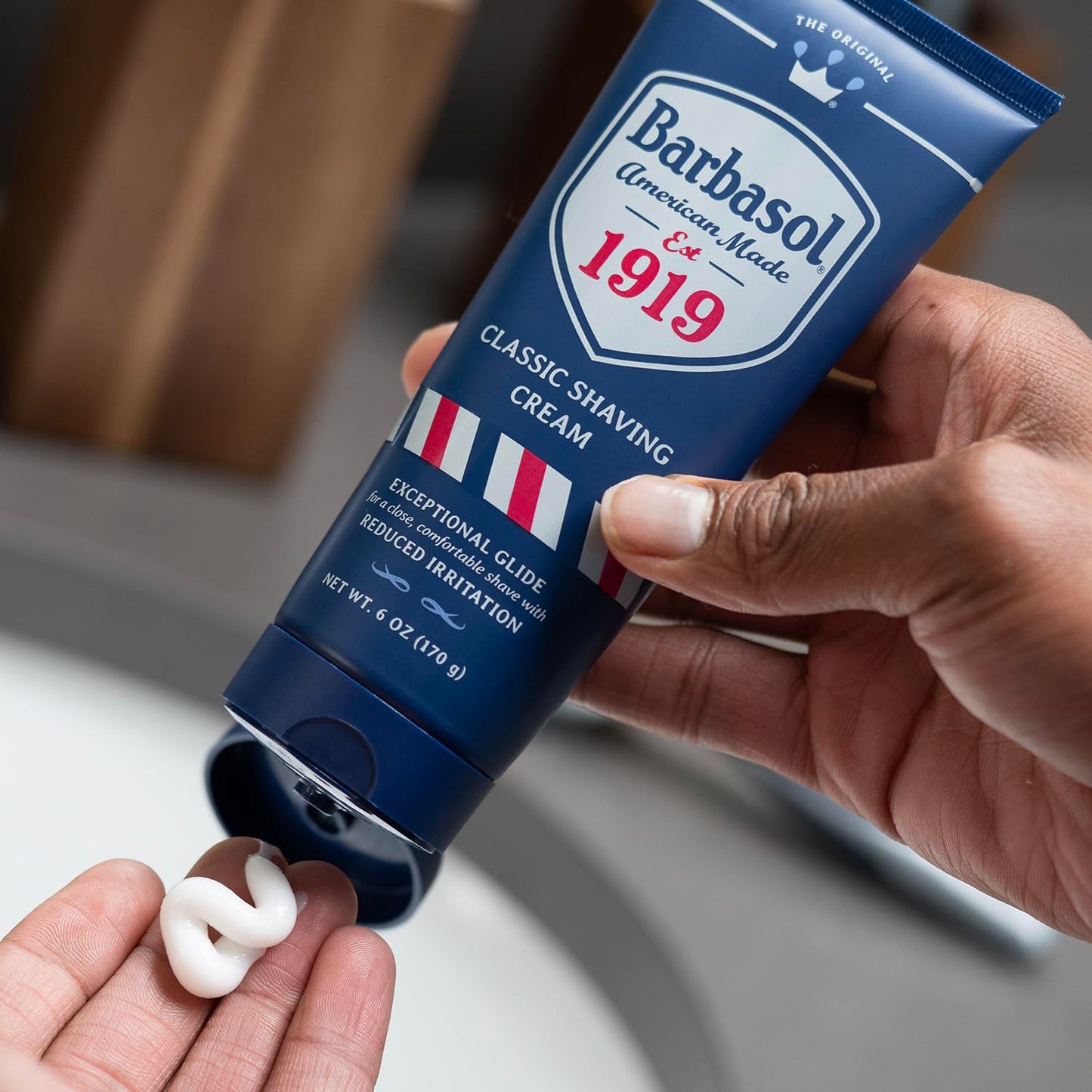Barbasol 1919 Classic Shaving Cream for Men, USA Made, 6 oz (Pack of 1)