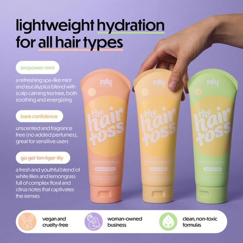 The Hair Toss Detangling Shampoo & Conditioner Set, Lightweight Low Ph for Strengthening and Detangling All Hair Types | Paraben & Sulfate Free for Sensitive Scalp | 13.5oz (Unscented)