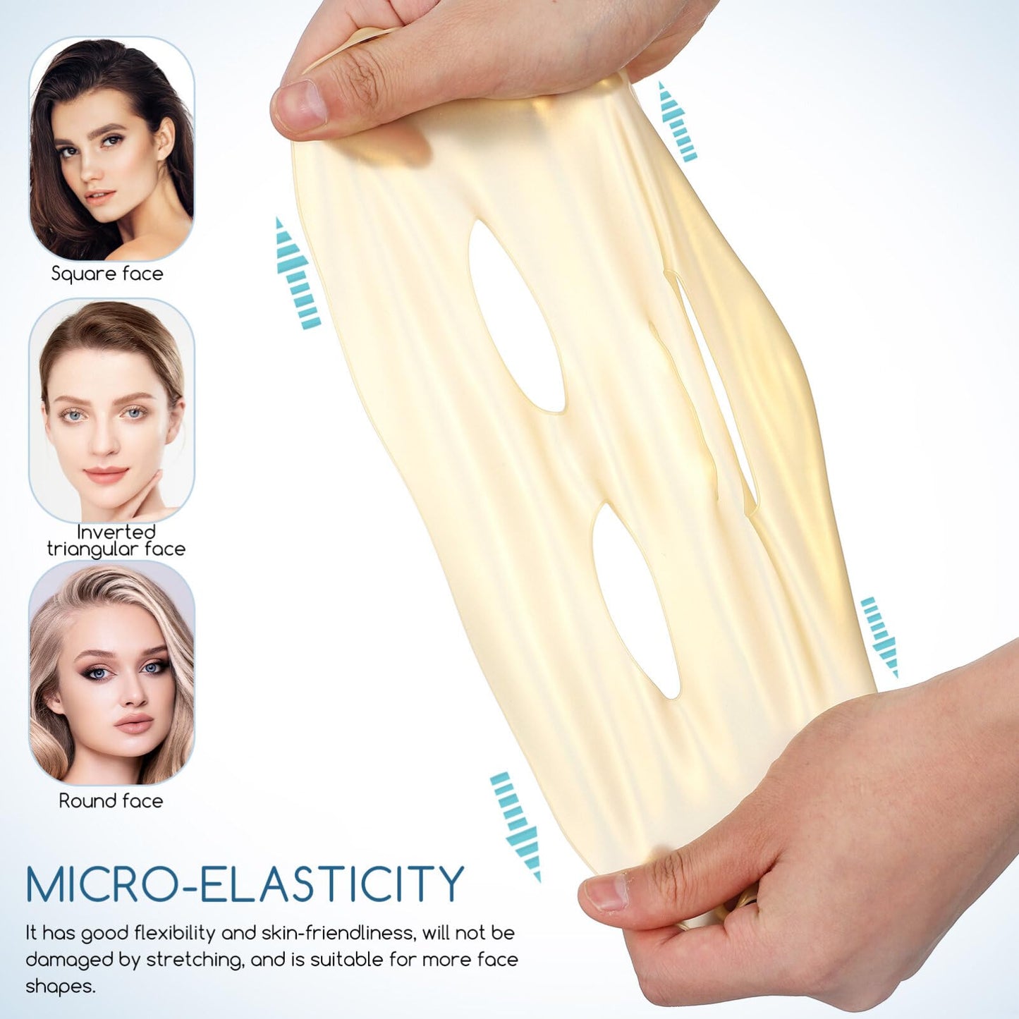 FRCOLOR Reusable 3D Silicone Cover for Women Ladies Soft Non-Irritating Sheet Mask Holder to Prevent Essence Evaporation and Maximize Absorption Skincare Tool