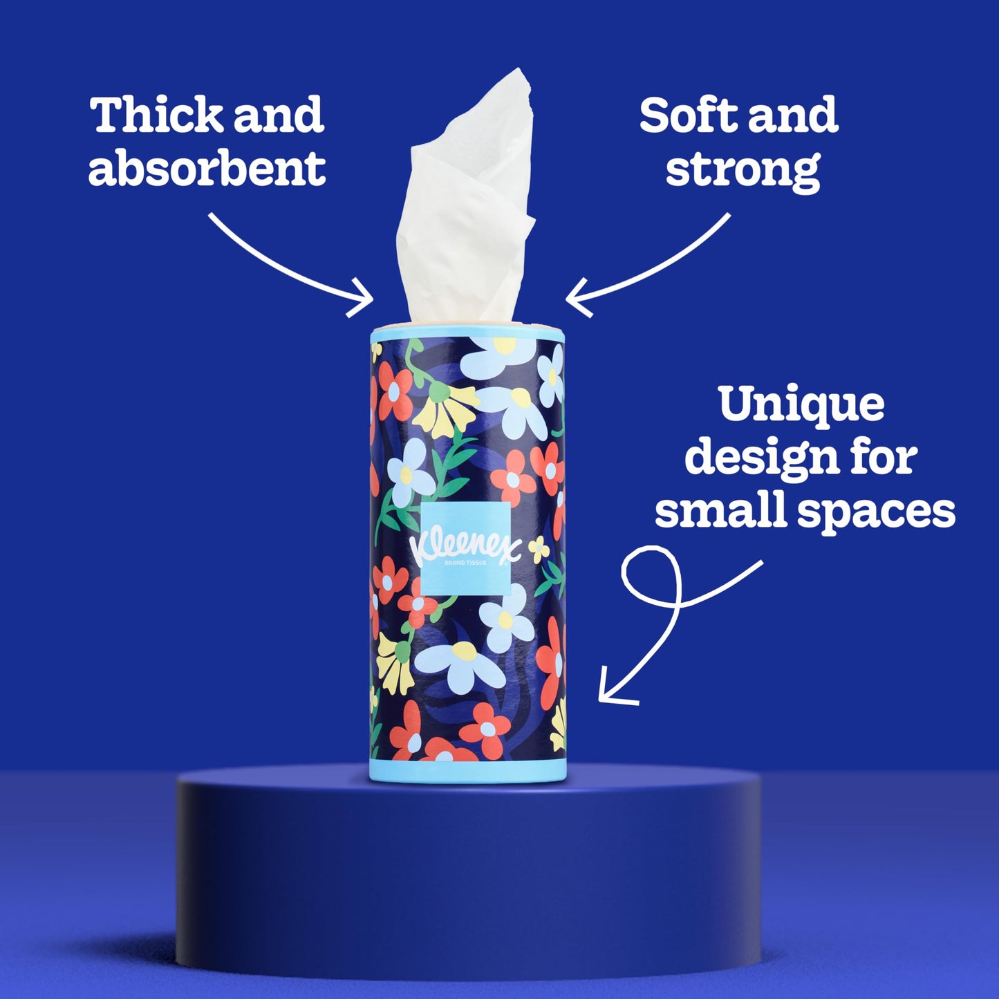 Kleenex Perfect Fit Facial Tissues, 4 Cannisters, 50 Tissues per Can, 2-Ply (200 Total), Packaging May Vary