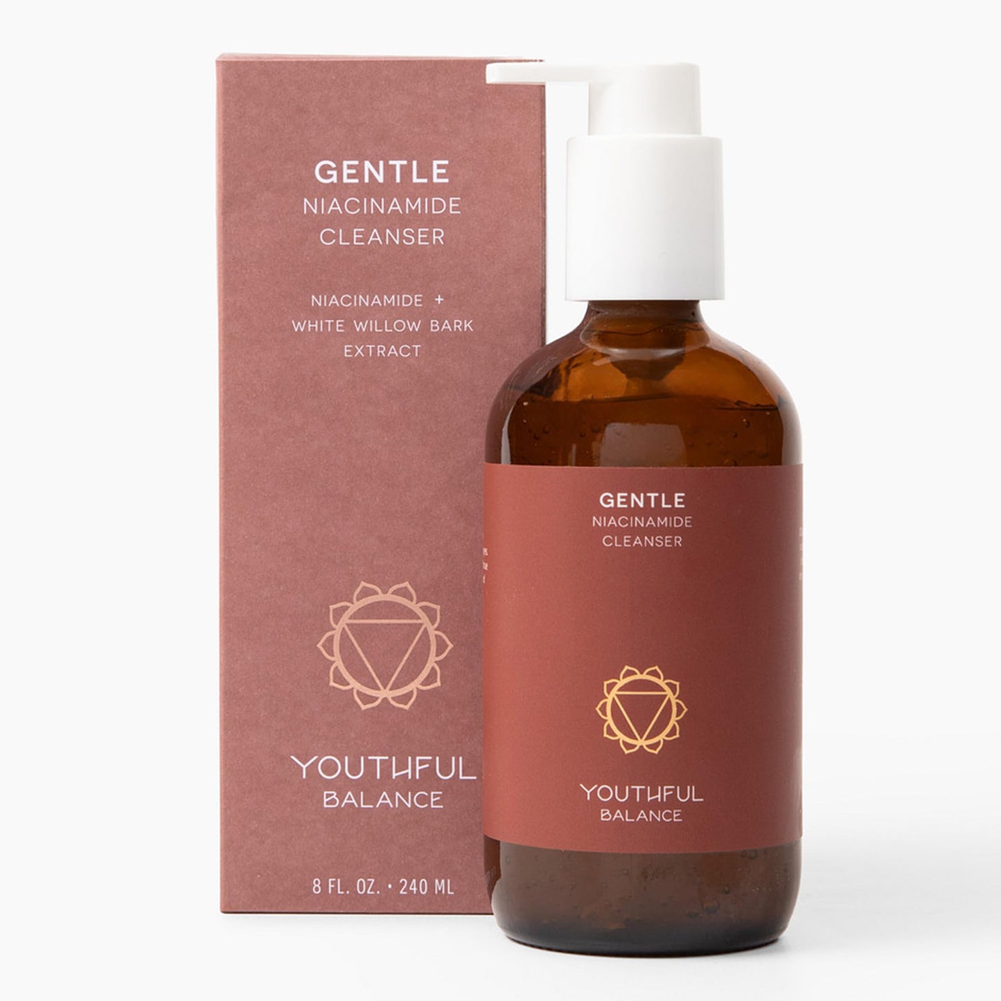 YOUTHFUL BALANCE Niacinamide Face Cleanser - Gentle Sulfate Free Daily Wash for Sensitive Skin - Vitamin B3 for Visibly Refined Pores & Reduced Redness - Fragrance Free - 240ml