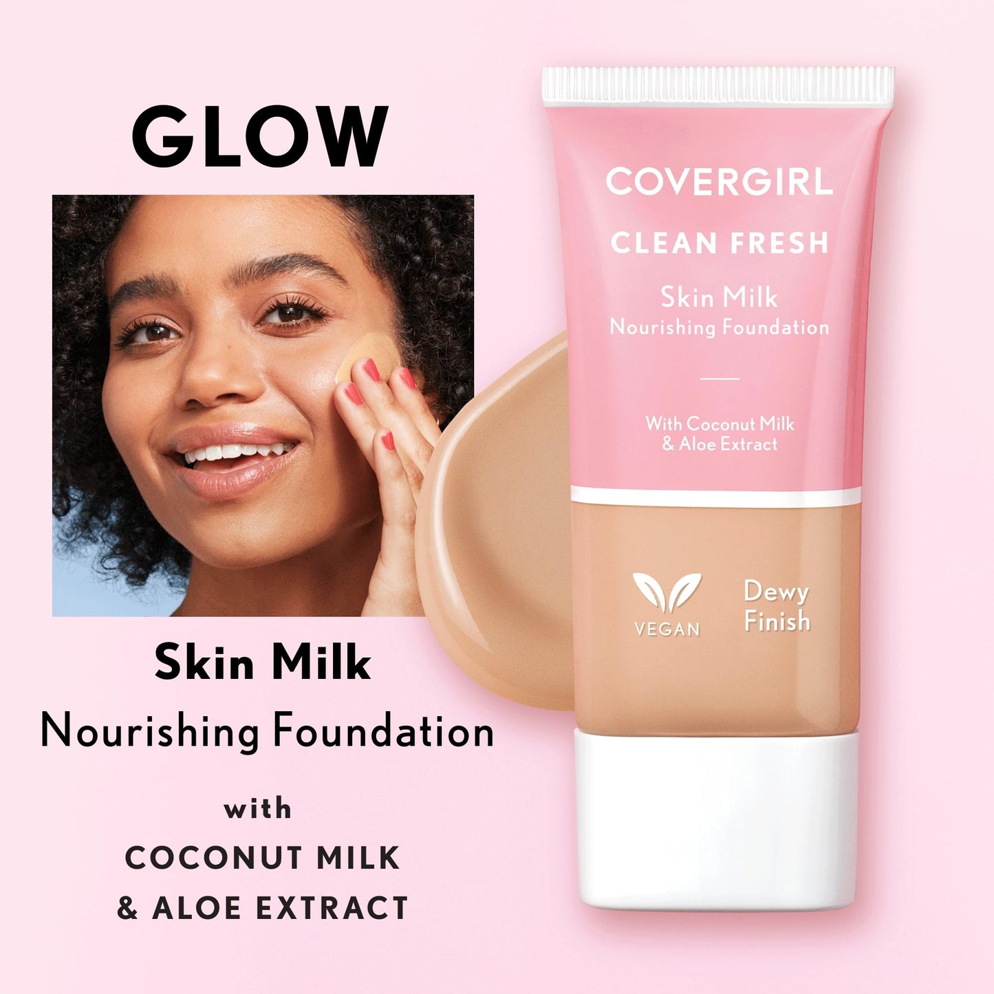 COVERGIRL, Clean Fresh Skin Milk Foundation, Light, 1 Fl Oz (Pack of 1) (packaging may vary)