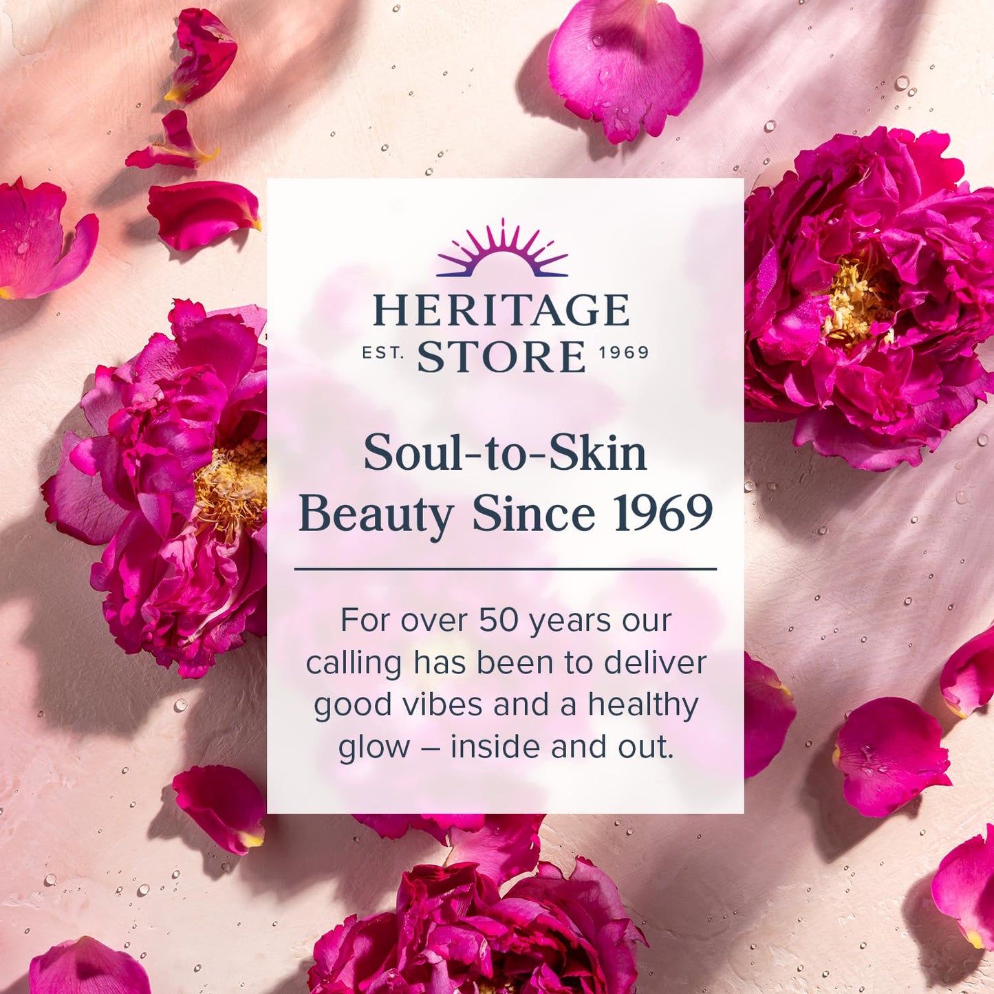 HERITAGE STORE Rosewater & Glycerin Hydrating Facial Splash - Dry Combination Skin Care - Rose Water with Vegetable Glycerine - Made w/out Dyes or Alcohol, Hypoallergenic, Vegan, 60-Day Guarantee, 4oz
