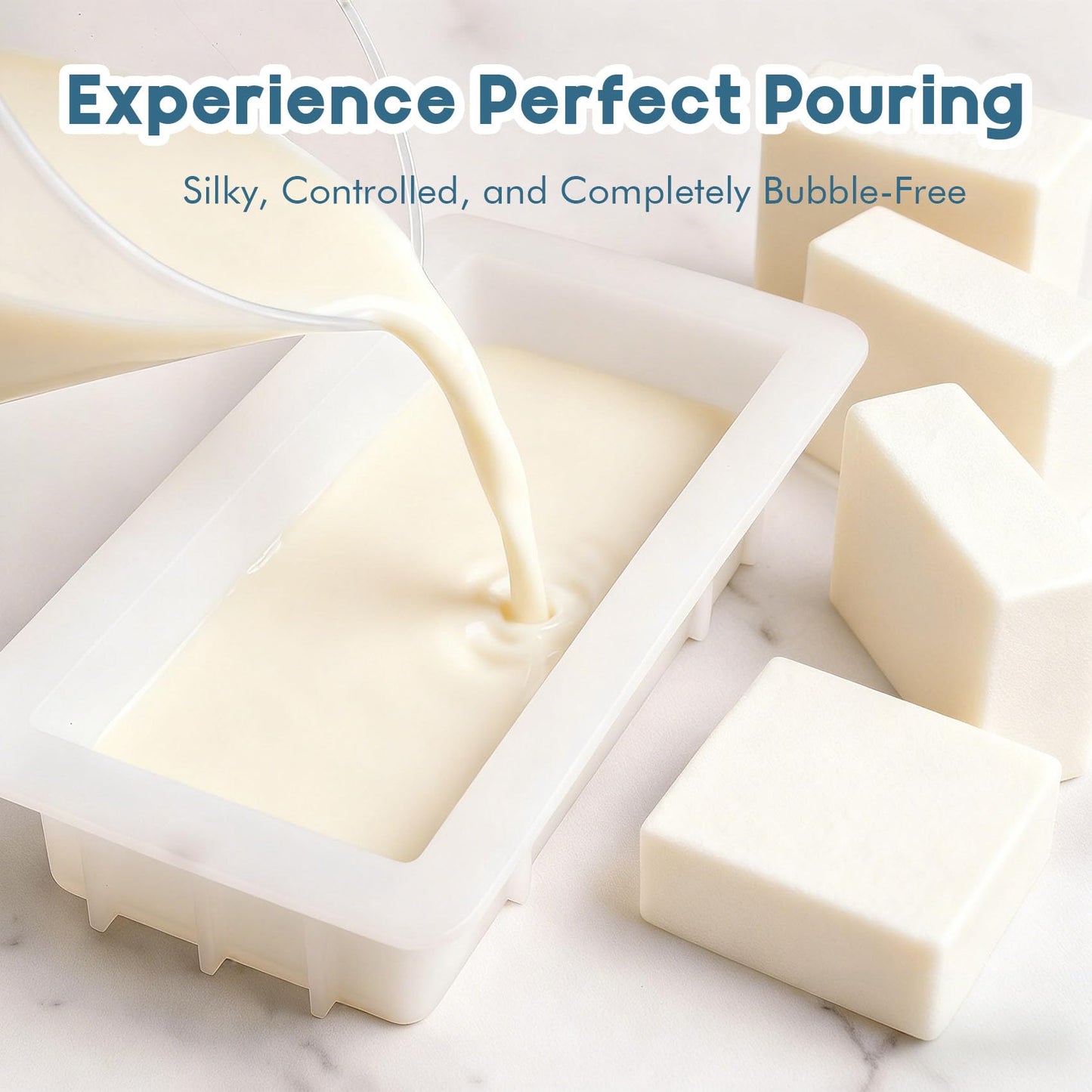 EDSRDRUS 20lb Unscented Melt and Pour Soap Base, Fragrance-Free Bulk Glycerin Soap Making Supplies for Professionals – Upgraded Smooth Formula, Silky Melt & Fine Foam (Goat Milk, 20 Pound)