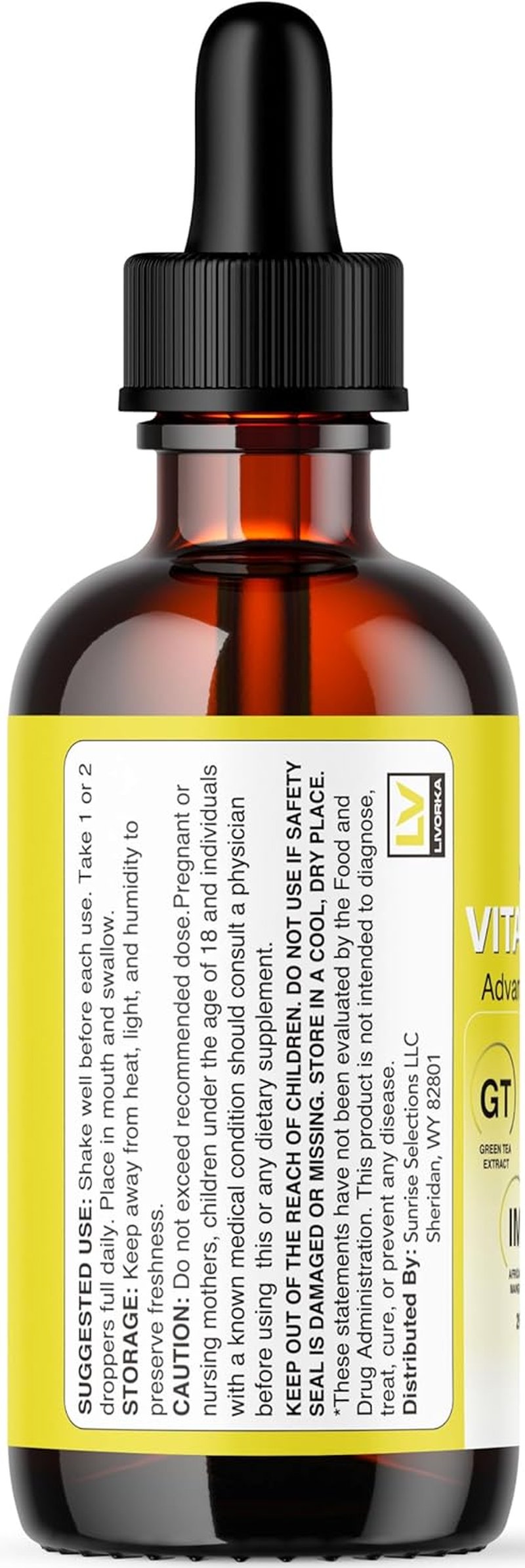 Vital Drops - Advanced All-Natural Multivitamin Liquid Supplement for Overall Health | 1 Month Supply