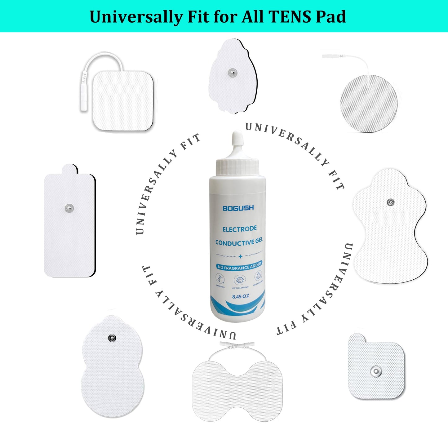Bogush Electrode Conductive Gel for TENS Unit Pads Electrode Gel 8.45 oz