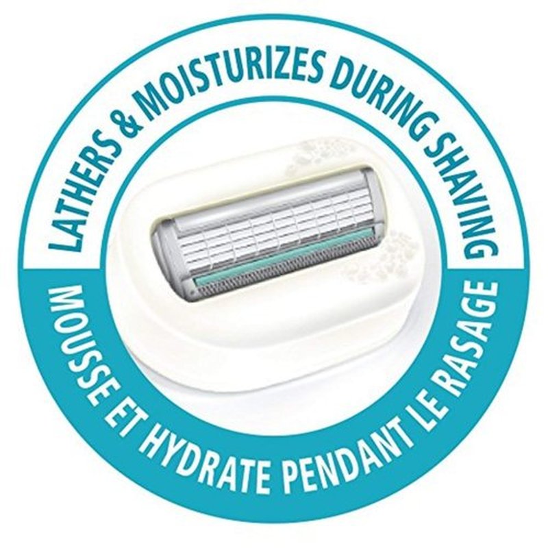 INTUITION Schick Razors for Women Variety Pack with 1 Razor Handle & 4 Intuition Razor Blades Refill | Shaving Kit Women, Girls Shaving Kit Beginners, Razor Gift Set for Women, Razor Starter Kit
