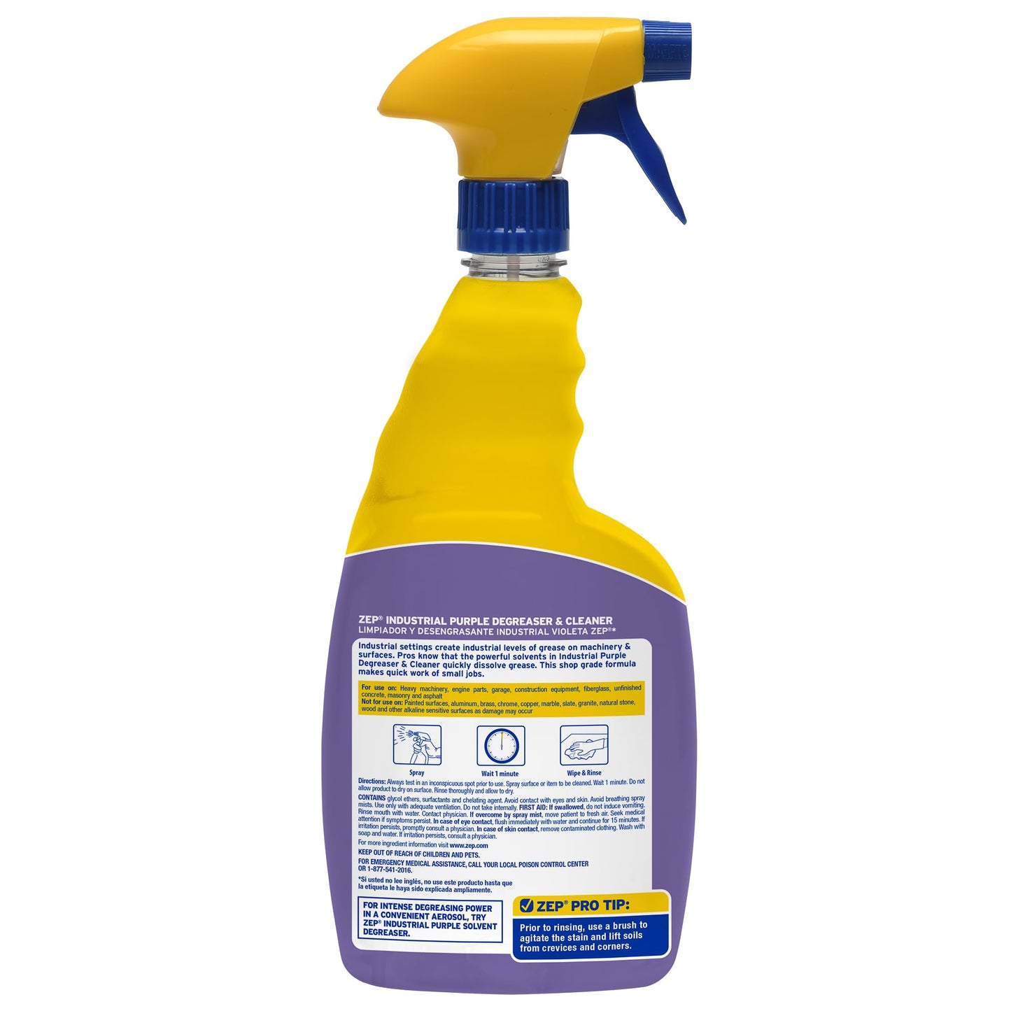 Zep Industrial Purple Cleaner and Degreaser Concentrate R42310 -Easy To Rinse Formula
