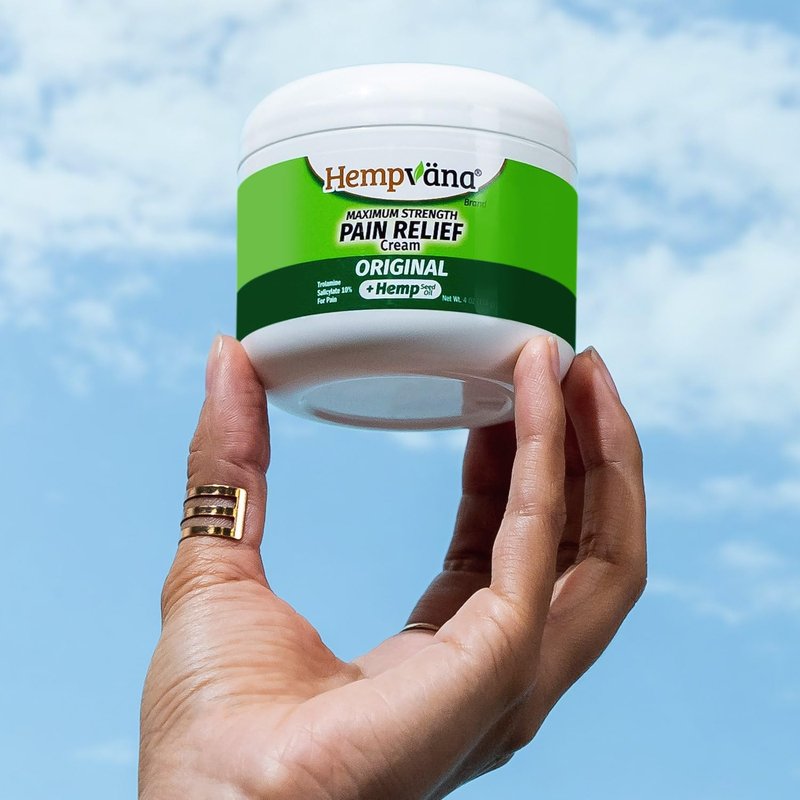 Hempvana Original Relief Cream - Maximum Strength Hemp Cream for Muscle & Joint Pain Relief | 4 oz
