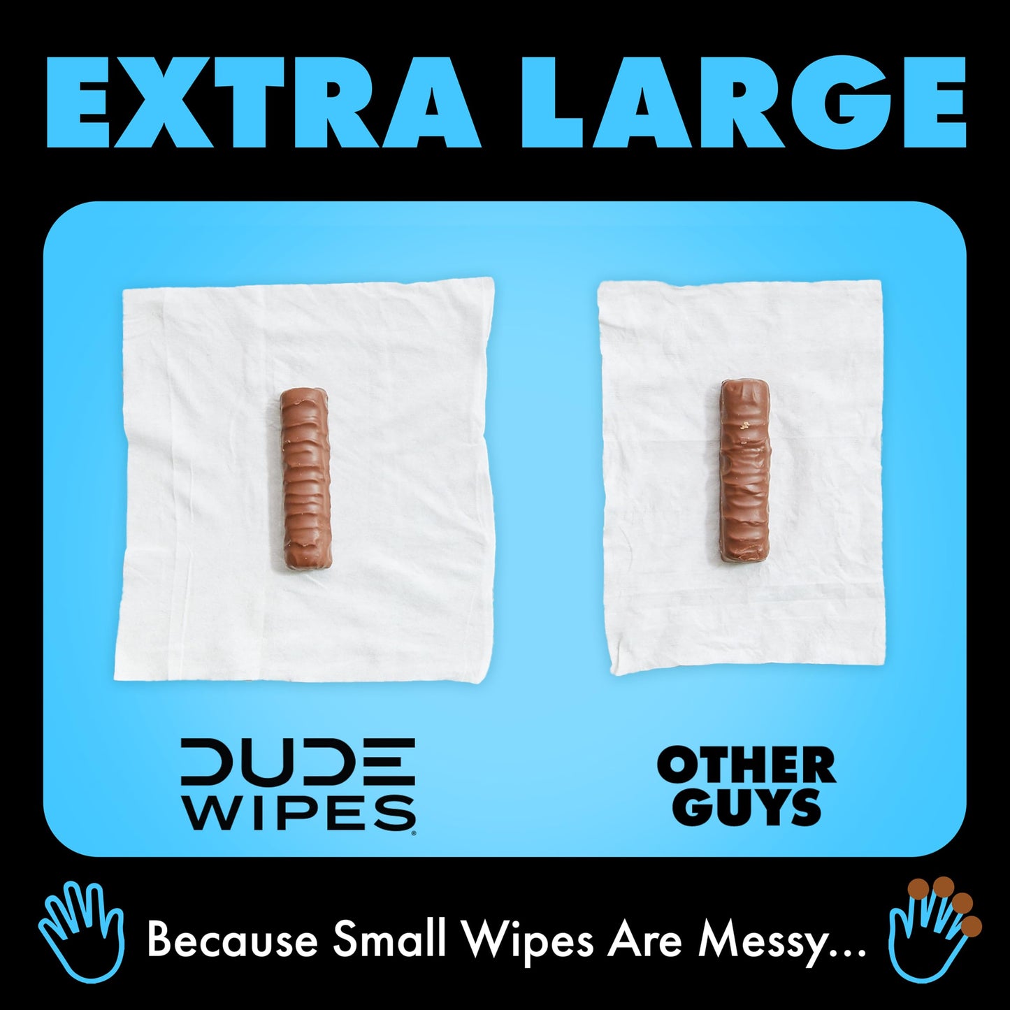 DUDE Wipes Unscented Adult Flushable Wet Wipes, Sensitive Skin, 48 Count