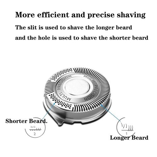 SH50/52 Replacement Blade Heads for Series 5000 Electric Shavers OEM SH50 MultiPrecision Blades Head for AquaTouch (S5xxx) PowerTouch (PT8xx PT7xx) and AquaTouch (AT8xx AT7xx) 3 Pack