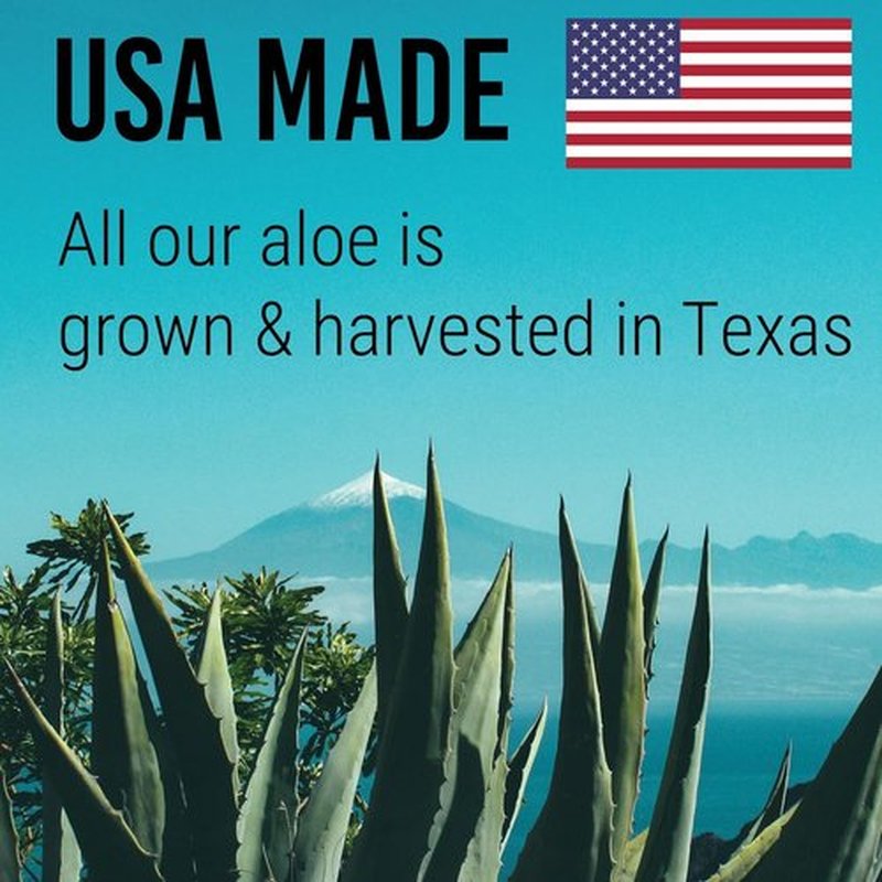 Aloe Vera Gel for Skin Care | Farm Harvested Freshly Cut Aloe Plant | Thin Formula for Skin, Face, Hair, Daily Moisturizer, Aftershave Lotion, Sunburn Relief, Burn Care - 2-Pack (two 8 oz bottles)