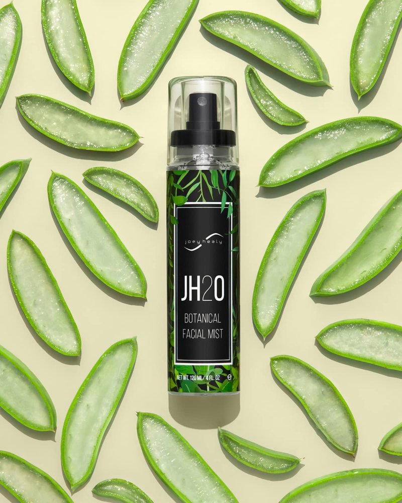 Joey Healy JH2O Botanical Facial Mist, Anti-Aging Facial Mist with Masterful Blend of Cucumber, Witch Hazel, Aloe Vera, Rosemary, and Turmeric, Hydrating and Paraben-Free Moisturizing Skincare Toner