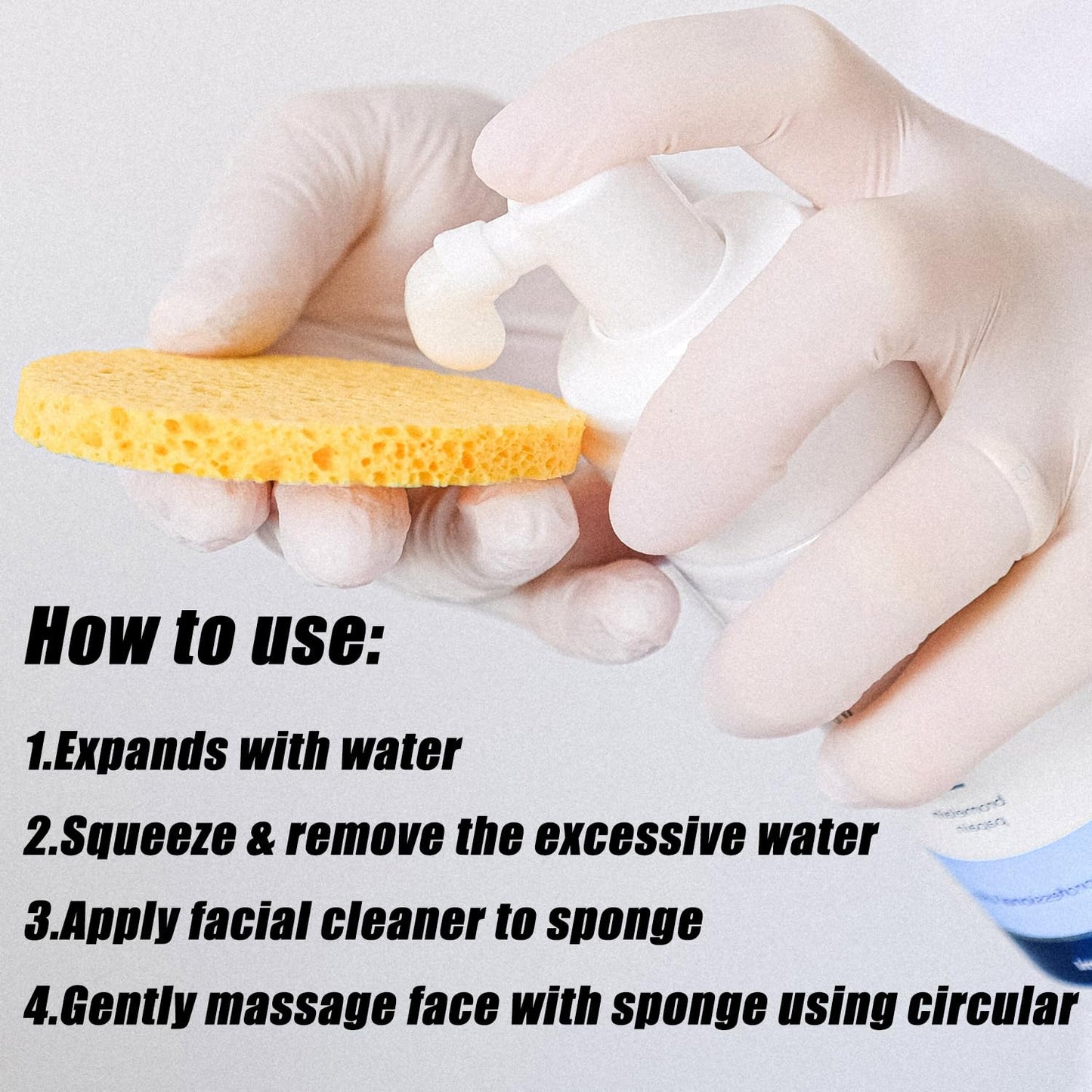 Ocim 15Pcs Compressed Facial Sponges,Face Sponge Compressed for Washing Cleansing and Exfoliating,Pink