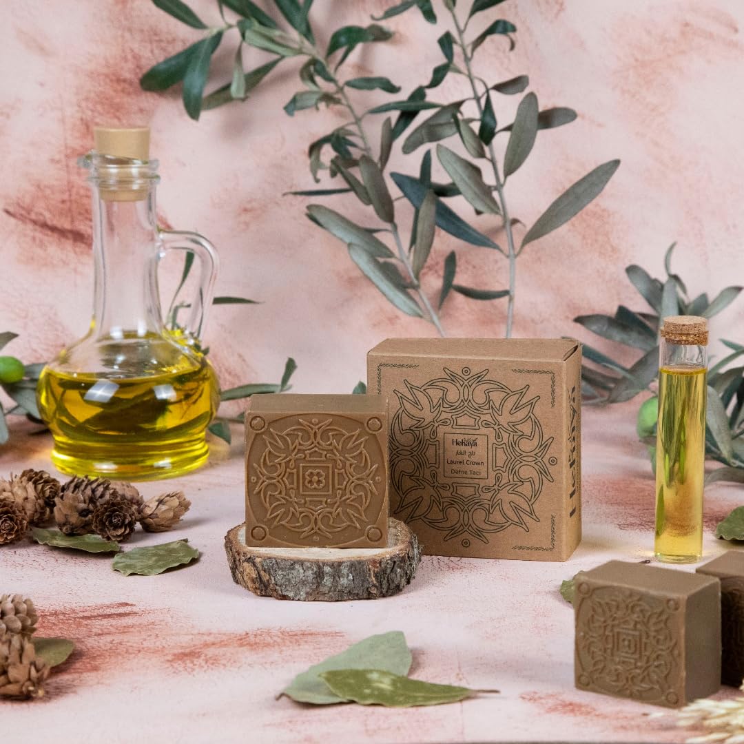 Purely Laurel Handmade Soap Bar - Natural, Moisturizing, and Luxurious Body Soap Bar with 20% Laurel Oil and 80% Olive Oil for Face, Bath, and Hair (4.5 Ounce) 1 Pack