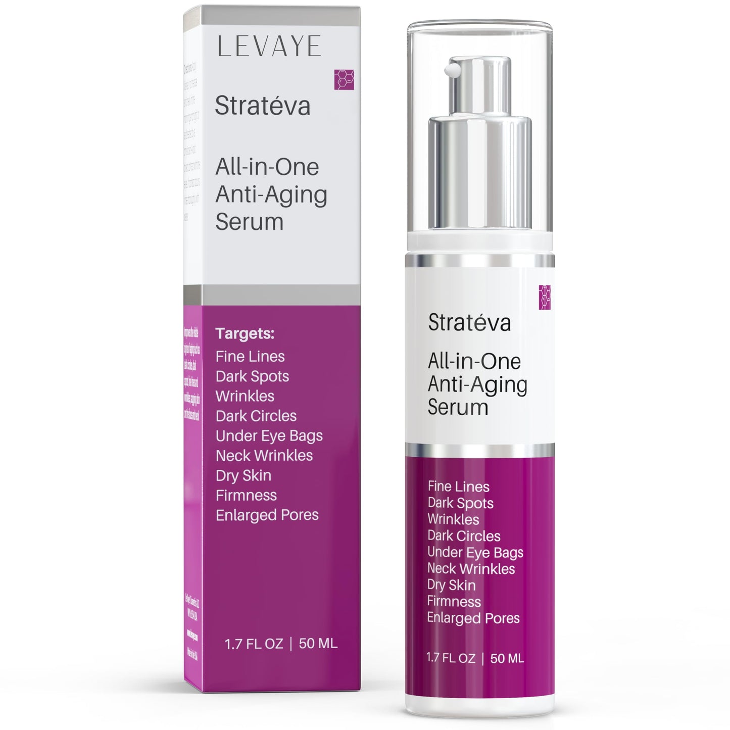 LeVaye Strateva RX Advanced Anti-Aging Serum For Men – Vitamin C, Niacinamide, Natural Retinol, Hyaluronic Acid & Peptides – Targets Wrinkles, Fine Lines, Dark Spots, Dark Circles & Enlarged Pores